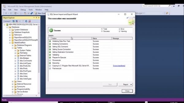 Getting Started with the SQL Server Import/Export wizard