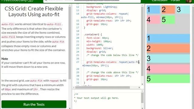CSS Grid Create Flexible Layouts Using auto fit free code camp Dani смотреть онлайн