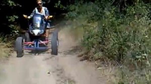 Пробный заезд на квадроскутере