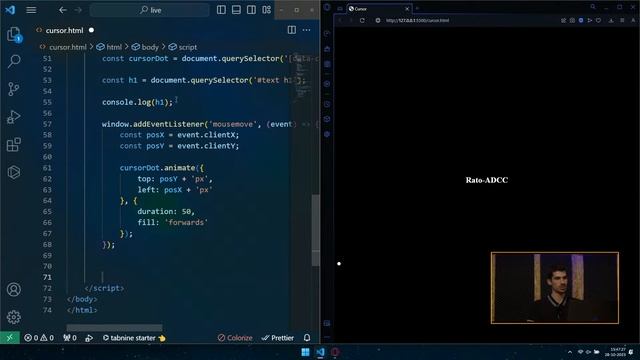 Programação em HTML/CSS/JAVASCRIPT - Estilos de Cursores de Rato смотреть онлайн