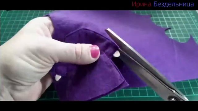 190. Пальчиковые игрушки из фетра  Бабушка