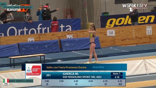 Maria Roberta Gherca | Pole Vault | 2022 Italian U23 Indoor Championships смотреть онлайн
