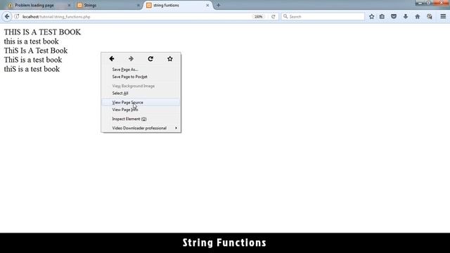 11 - PHP with MYSQL tutorial - beginner series - String Functions смотреть онлайн