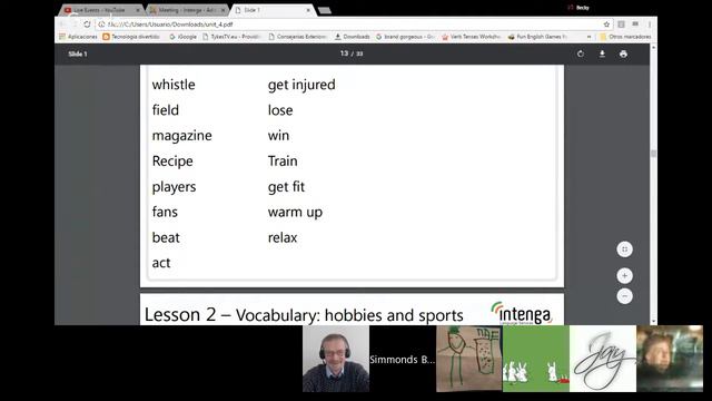 English lesson looking at Hobbies and Sports смотреть онлайн
