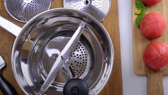 Сито для протирки пюре 26 см Rondo Rivadossi, 3 сменных тёрки, нержавеющая сталь смотреть онлайн