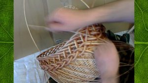 Косичка ажурной корзины.