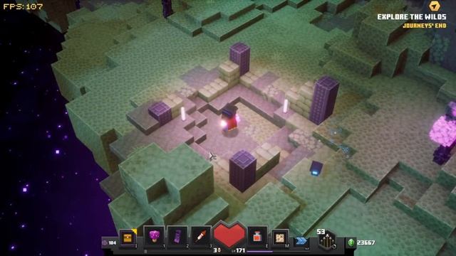 MINECRAFT DUNGEONS the END dlc (how to get ender eyes timestamp in description) смотреть онлайн