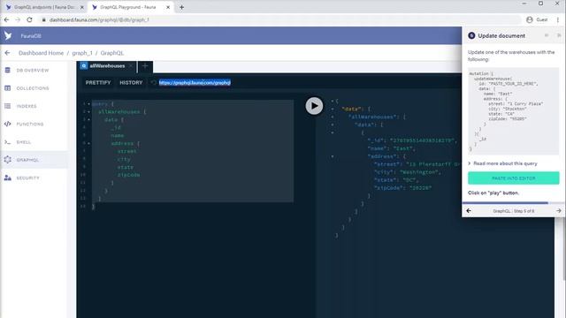 Getting graphQL data from FaunaDB using postman смотреть онлайн