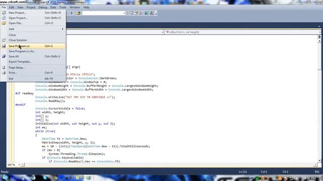 How to do Matrix Effect in Microsoft Visual C# смотреть онлайн