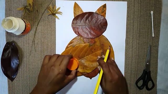 Leaf art - Owl смотреть онлайн