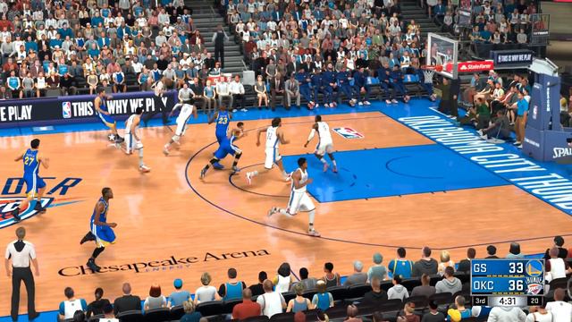 NBA 2k17 - Oklahoma City Thunder vs Golden State Warriors | Full Game (1080p 60fps) смотреть онлайн