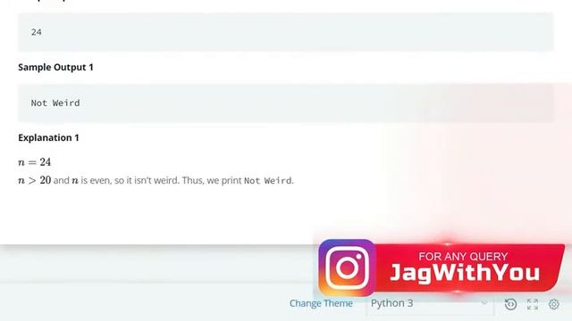 Python If Else - HackerRank - #4 - Python Practice Examples смотреть онлайн