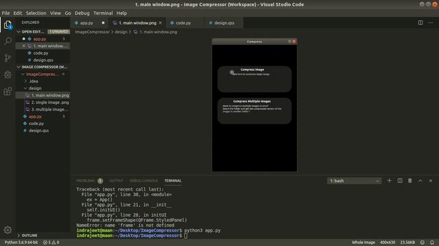 5. PyQT5 - QFrame - adding Frames | Python Project | Image Compressor | Hindi смотреть онлайн