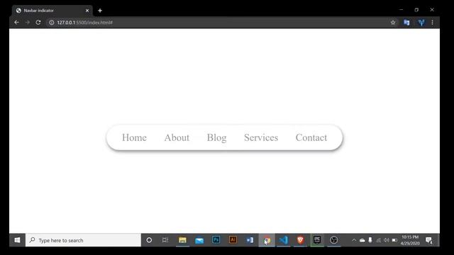 Animated Navbar Indicator using HTML, CSS, and Javascript || How to make an animated navbar. смотреть онлайн