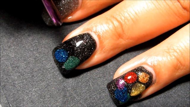 Abstract Rainbow Blobbicure Nail Art Tutorial смотреть онлайн