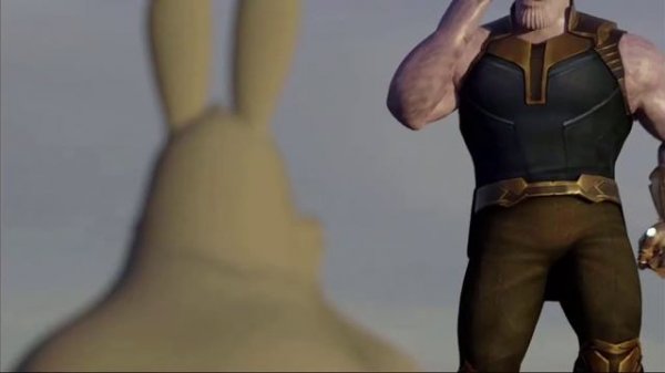 танос против кролика банни