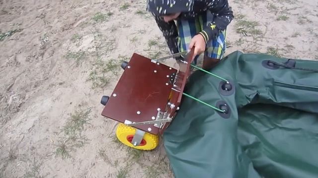 Транец - тележка для надувных лодок смотреть онлайн