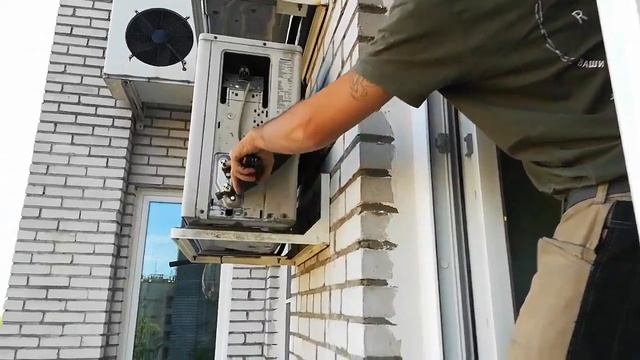 Демонтаж кондиционера | Сбор фреона в наружный блок | Как снять кондиционер и сохранить фреон смотреть онлайн