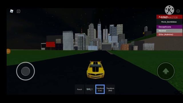 Transformers prime Bumblebee showcase in Roblox Transformers World Renegades смотреть онлайн