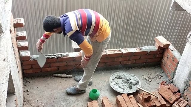 Excellent Brick Work!-How to Build Brick Wall Accurately for bricks fences making technically maso смотреть онлайн
