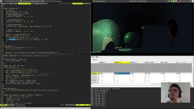 [RU/EN] Democoding S05E19: playing with geometry and particles смотреть онлайн