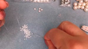 Колье из жемчуга с плетеными бусинами своими руками