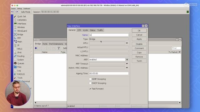 Создание Loopback интерфейсов в RouterOS