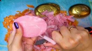 ASMR/Резка сухого цветного мыла DOXA/ Cutting Dry Colored Soap DOXA