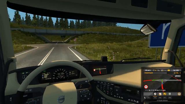 ETS 2 мультиплеер под дорожные песни смотреть онлайн