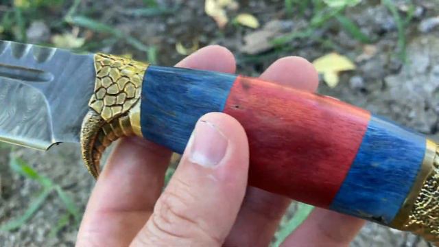 Кизлярский нож ХИЩНИК из дамасской стали смотреть онлайн