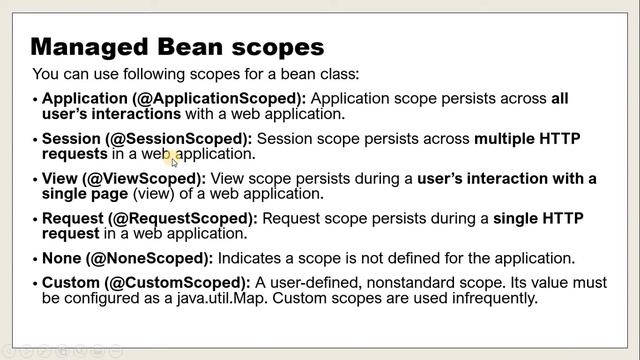 Unit 1-1.2:Using Managed Bean смотреть онлайн