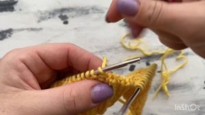 Эластичное закрытие петель резинки 2 на 2 иглой по кругу!