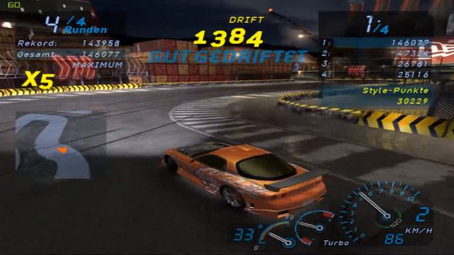 Need for Speed Underground MEGA DRIFT 144000 Points!! смотреть онлайн