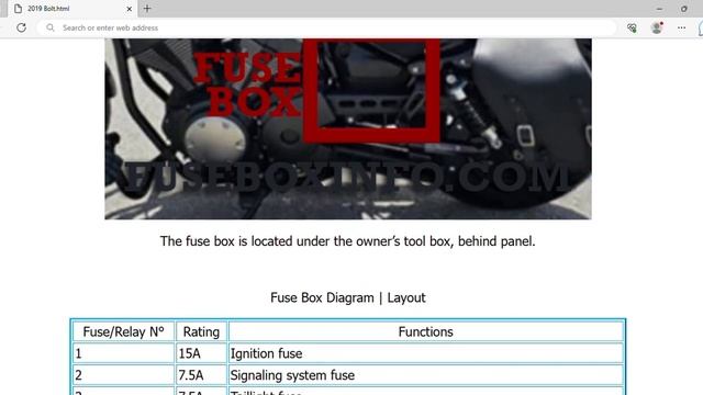 2019 Yamaha Bolt Fuse Box Info | Fuses | Location | Diagrams | Layout смотреть онлайн