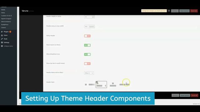 Setting UP Top Bar and Header Varuna WordPress MultiPurpose Community Theme смотреть онлайн