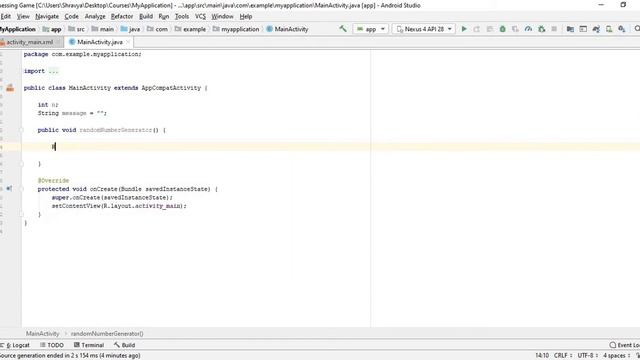 Guessing Game in Android Studio | Android Studio Tutorial смотреть онлайн