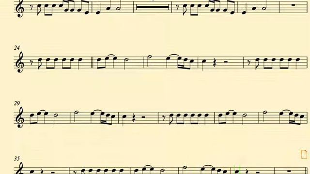 Fall Down - Miley Cyrus - Baritone Sax - Sheet Music, Chords, and Vocals смотреть онлайн