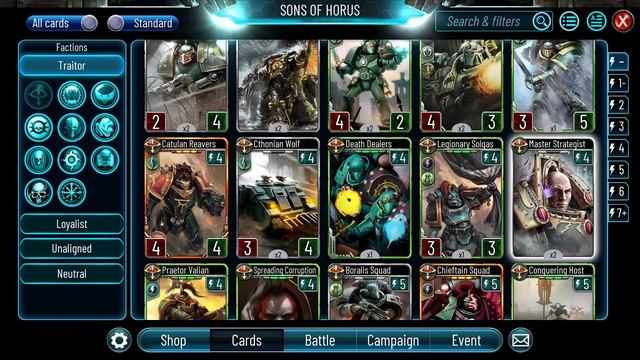 Horus Heresy Legions: обзор карт Sons of Horus '23 смотреть онлайн
