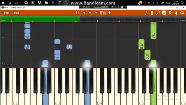 Five Nights At Freddy's song! | Piano Tutorial смотреть онлайн