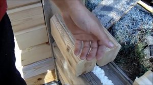 Строительство бани из остатков домового бруса. Часть 1