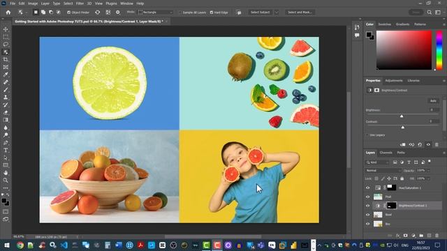 Adobe Photoshop Masterclass 2023 Pt: 4: Learning about object selection tool and layers смотреть онлайн