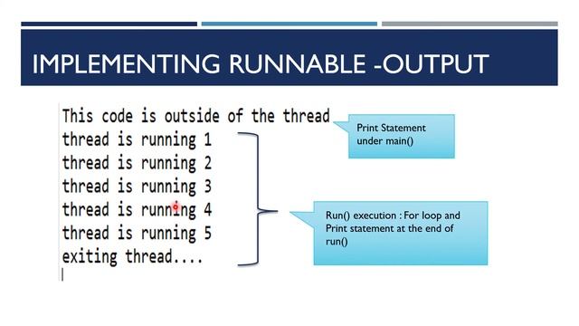 Creating a thread in Java смотреть онлайн