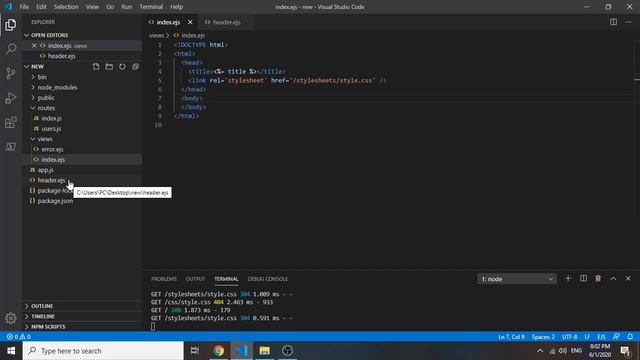 ما هو ال include في ال ejs وما فائدته || What is include in Ejs and how to use it #15 смотреть онлайн