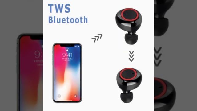 2021 TWS Wireless Bluetooth 5.0 Earphone Touch Control 9D Stereo Headset with Mic Sport Earphones W смотреть онлайн