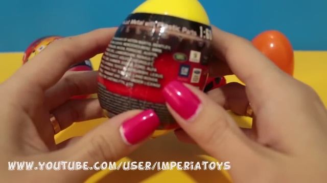 Surprise Eggs Kinder Surprise Collectible Cars 2014 Welly Die-Cast Metal AUDI BMW FORD CITROEN смотреть онлайн