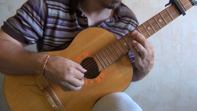 "Колыбельная" из фильма "Долгая дорога в дюнах". Переложение для семиструнной гитары. смотреть онлайн