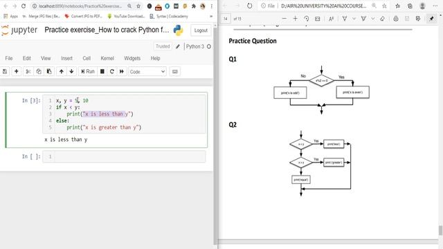 Practice exercise with error_How to crack Python for Artificial Intelligence Lesson 1_Part 16. смотреть онлайн