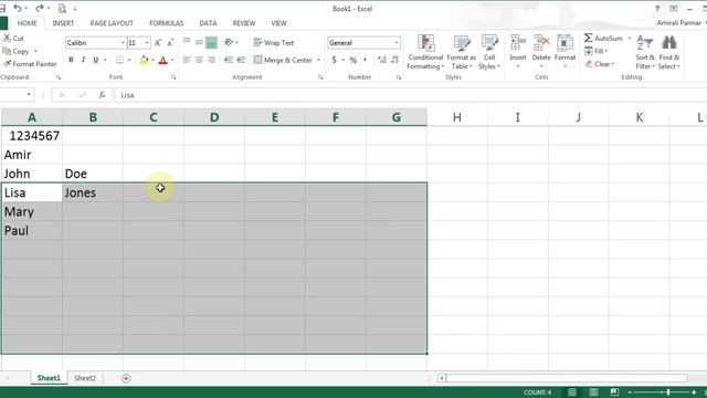 Microsoft Excel 2013/2016 pt 1 (Enter/Delete/Edit cells, Save, Open, Formula) смотреть онлайн