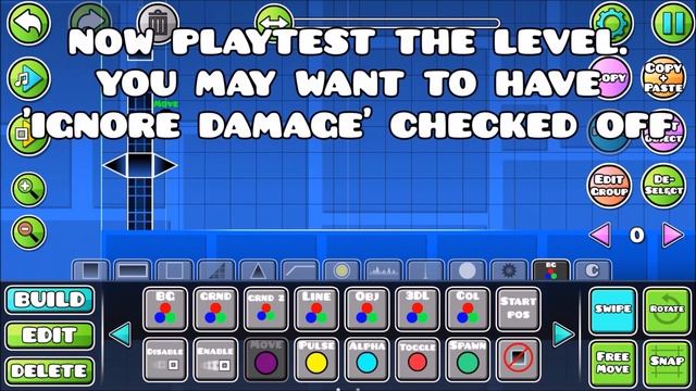 Geometry Dash- Place Blocks Before the Starting Line смотреть онлайн