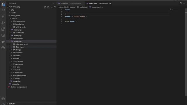 Learn PHP with FarazDev | PHP Basics: 04-Variables смотреть онлайн